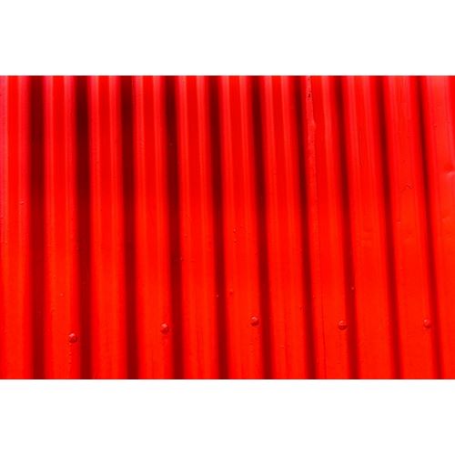 Bright red orange Corrugated Lead-Metal abstract Patterns Background-Reykjavik-Iceland